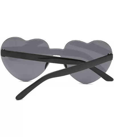 Love Heart Sunglasses Women New Fashion Cute Sexy Retro Cat Eye Vintage Cheap Sun Glasses Red Female - Brown - CV198A64TXS $2...