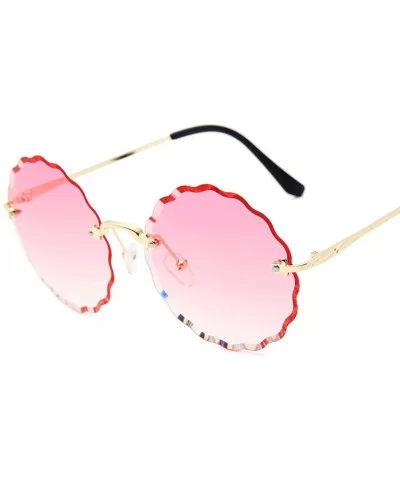 RimlWomen Sunglasses 2019 Clear Alloy Frame Vintage Retro Designer Eyeglasses Adult Shades - Gray Pink - C5198AHNSGC $15.70 O...