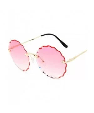 RimlWomen Sunglasses 2019 Clear Alloy Frame Vintage Retro Designer Eyeglasses Adult Shades - Gray Pink - C5198AHNSGC $15.70 O...