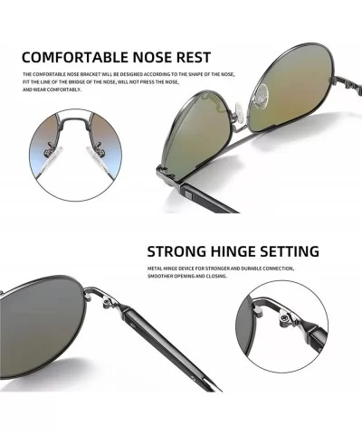 Pilot Sunglasses Men Polarized Metal Frame Anti-Glare Mirror Lens 2020 Fashion Fishing Sun Glasses Male UV400 - C7199C8TZ48 $...