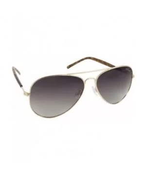 Women's Champagne Polarized Aviator Sunglasses - Light Gold Frame/Yellow Demi Temples - 58mm - CO1808NZ4WM $35.14 Aviator