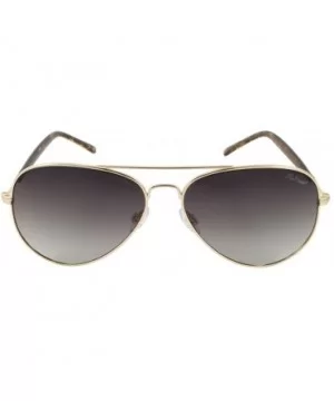 Women's Champagne Polarized Aviator Sunglasses - Light Gold Frame/Yellow Demi Temples - 58mm - CO1808NZ4WM $35.14 Aviator