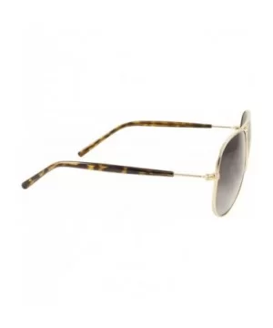 Women's Champagne Polarized Aviator Sunglasses - Light Gold Frame/Yellow Demi Temples - 58mm - CO1808NZ4WM $35.14 Aviator