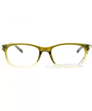 Womens Designer Fashion Sexy Narrow Rectangular Plastic Clear Lens Eye Glasses - Green - CC11TDG8RDL $8.30 Rectangular