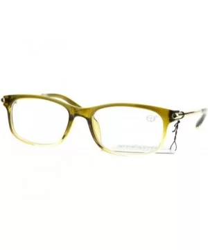 Womens Designer Fashion Sexy Narrow Rectangular Plastic Clear Lens Eye Glasses - Green - CC11TDG8RDL $8.30 Rectangular