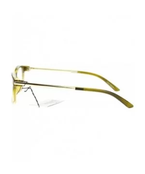 Womens Designer Fashion Sexy Narrow Rectangular Plastic Clear Lens Eye Glasses - Green - CC11TDG8RDL $8.30 Rectangular