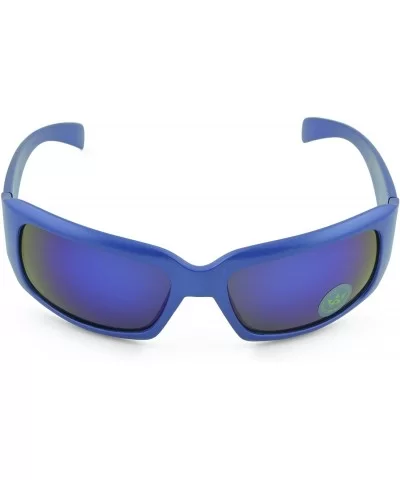 Gangster Sunglass Hardcore Dark Lens Sunglasses Men Women - Blue - C712D1PGCR7 $7.02 Round