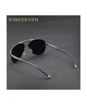 Mens Brand Aviator Polarized Sunglasses Fashion Design For Men - Gun/Gray - CH18GOWEXHI $11.67 Square