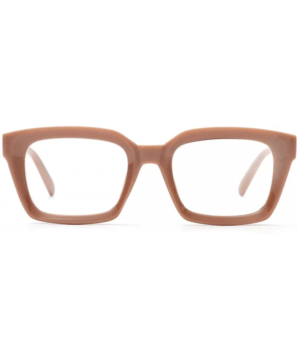 Blue Light Blocking Glasses Women Oprah Style Square Lightweight Frame Anti Blue Computer Eyeglasses - Coffee - CS1992XIGMT $...