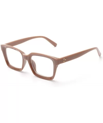 Blue Light Blocking Glasses Women Oprah Style Square Lightweight Frame Anti Blue Computer Eyeglasses - Coffee - CS1992XIGMT $...