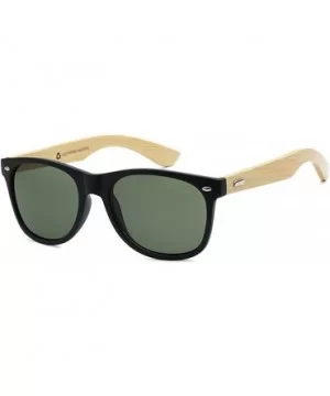 Wholesale Bamboo Sunglasses Eco Friendly Modern Retro 80's Classic - 10 Pack - Matte Black - Olive Lens - C7182DT92TK $20.41 ...