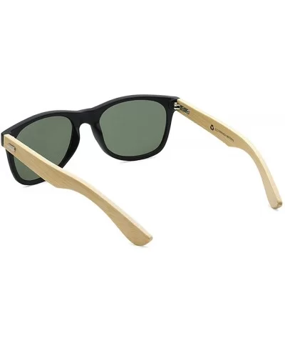 Wholesale Bamboo Sunglasses Eco Friendly Modern Retro 80's Classic - 10 Pack - Matte Black - Olive Lens - C7182DT92TK $20.41 ...