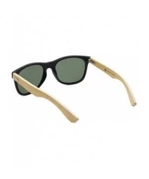 Wholesale Bamboo Sunglasses Eco Friendly Modern Retro 80's Classic - 10 Pack - Matte Black - Olive Lens - C7182DT92TK $20.41 ...