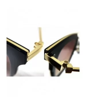 7122 Premium Retro Tint Funky Fashion Candy Flat Top Aviator Sunglasses - Premium - CE183LUAWZ7 $15.30 Aviator