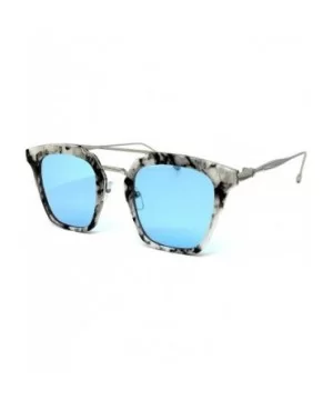 7122 Premium Retro Tint Funky Fashion Candy Flat Top Aviator Sunglasses - Premium - CE183LUAWZ7 $15.30 Aviator