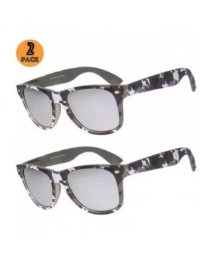 Camo Print Mirror Lens Rubber Sunglasses Camouflage for Men Women - Exquisite Packaging - 24 Grey Camo - CH195IOC6R7 $11.57 R...