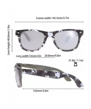 Camo Print Mirror Lens Rubber Sunglasses Camouflage for Men Women - Exquisite Packaging - 24 Grey Camo - CH195IOC6R7 $11.57 R...