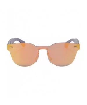 One Piece Style Women's Mirror Sunglasses PC Frame UV400 Protection Summer Glasses-SG71002 - C1- Orange - C318DUHM57R $14.78 ...