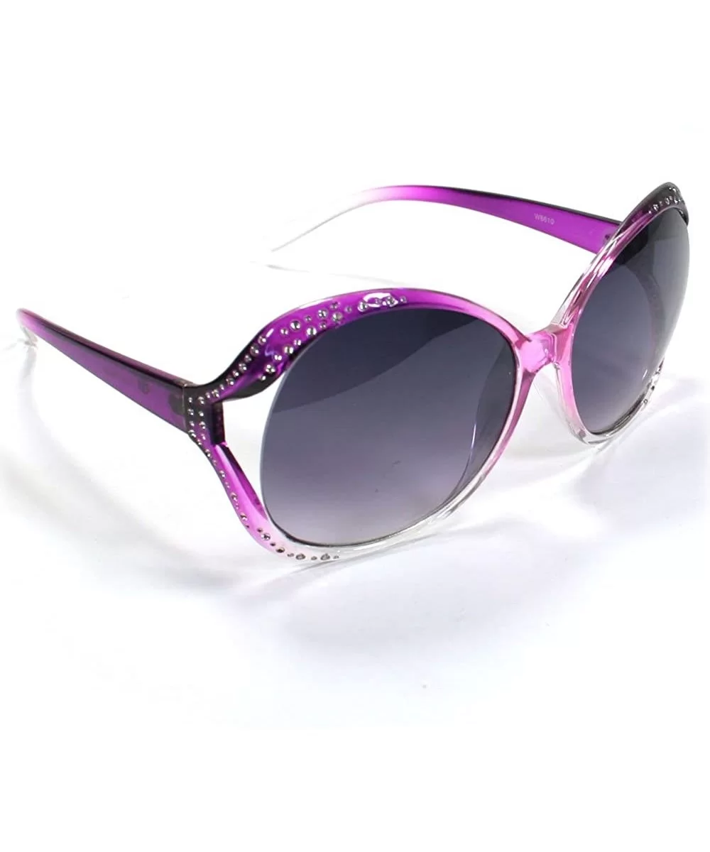 Womens Butterfly Sunglasses 8610 - Purple - CP11ESLH5YD $5.59 Butterfly