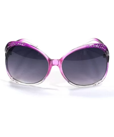 Womens Butterfly Sunglasses 8610 - Purple - CP11ESLH5YD $5.59 Butterfly