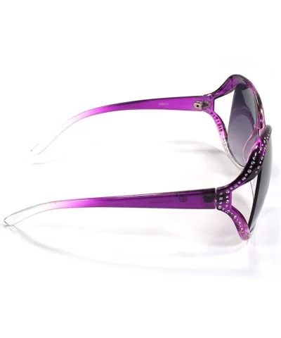 Womens Butterfly Sunglasses 8610 - Purple - CP11ESLH5YD $5.59 Butterfly