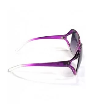 Womens Butterfly Sunglasses 8610 - Purple - CP11ESLH5YD $5.59 Butterfly