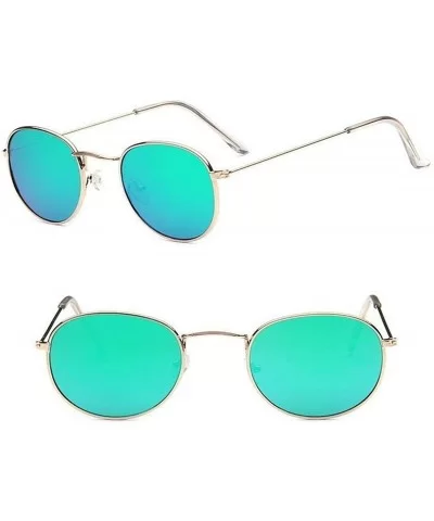 2019 Retro Round Sunglasses Women Brand Designer Sun Glasses For Women Alloy Mirror Sunglasses - Pink - C818W6UX32A $8.25 Ove...