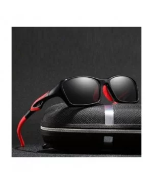 2019 Polarized Outdoor Sport Sun Glasses Men Outdoor Sports 18020 RED BLACK - 18020 White Blue - C518Y3N0EZU $11.97 Aviator