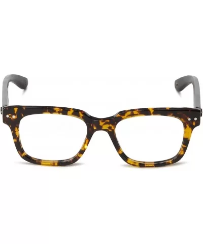 Pledge Wooden Eyeglasses - Yellow - CS11G5ONCLB $18.77 Oval