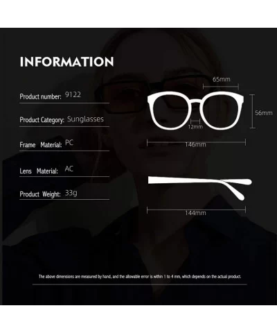 Big Frame Square Rivet Gradient Cat Eye Colorful Sunglasses For Women UV400 - Black - C0198KZXW9L $10.66 Cat Eye