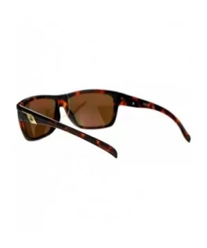 Men's Flat Top Sporty Rectangular Skater Shade Sunglasses - Tortoise - C511KFUY5N5 $5.68 Rectangular