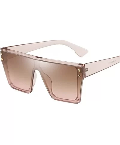 Unisex Trend Punk Wind Polarized Sunglasses Big Square Shape Frame Sun Glasses for Men/Women - D - C618XQ5QKOD $5.60 Square