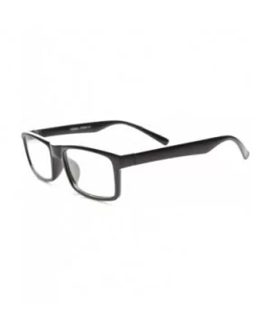 Modern Fashion Basic Eyewear Rectangular Clear Lens Horn Rimmed Glasses 52mm - Black / Clear - C7124K95DG9 $5.48 Rectangular