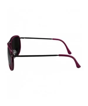 2 Pairs Swag Aviator B Fashion Sunglasses Purple Pink Frame Flash Mirror Lens - C818Z6Q0K65 $27.39 Aviator