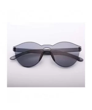 New Rimless Vintage Round Mirror Sunglasses Women Luxury Brand Original C3 - C7 - C218YZWNHS0 $5.89 Aviator