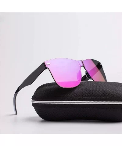 2019 New Transparent Sunglasses Women Vintage Colorful Retro Fashion Rimless C1 - C8 - CM185DZ2DNG $6.28 Aviator