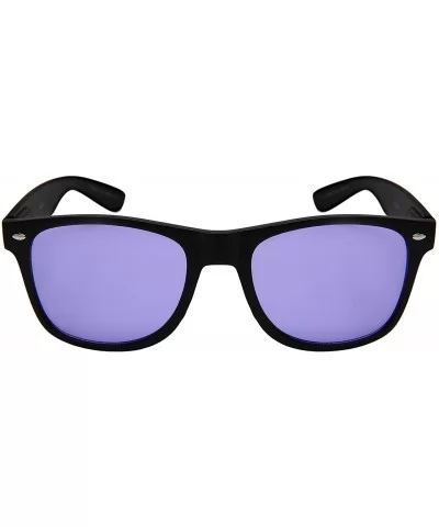 Wholesale 80's Retro Style Horned Rim Sunglasses Unisex Spring Hinge -12 Pack - N5401as-cr 12 Pack Mixed Colors - C018WTM3EMN...