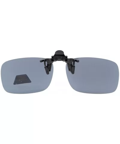 Flip-up Clip-on Sunglasses Polarized 2 5/16"x1 9/16" 3-Pack Metal Glasses Clip - 4pcs-grey Lens - CQ12O3HNBB3 $15.85 Rectangular