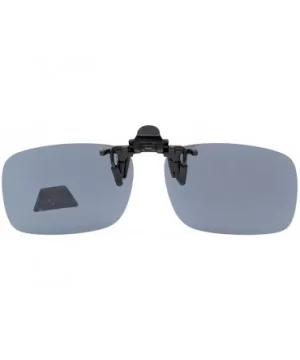 Flip-up Clip-on Sunglasses Polarized 2 5/16"x1 9/16" 3-Pack Metal Glasses Clip - 4pcs-grey Lens - CQ12O3HNBB3 $15.85 Rectangular