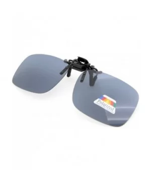 Flip-up Clip-on Sunglasses Polarized 2 5/16"x1 9/16" 3-Pack Metal Glasses Clip - 4pcs-grey Lens - CQ12O3HNBB3 $15.85 Rectangular