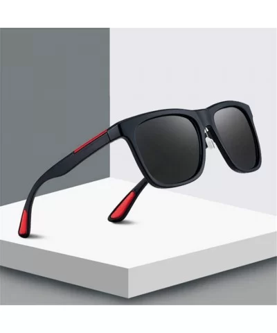 Sunglasses for Men Ultralight Square Shades Driving Travel Sun Glasses - 2 - CA194OK4MG4 $20.87 Oversized