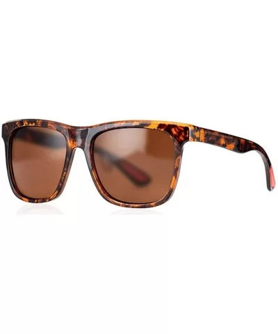 Sunglasses for Men Ultralight Square Shades Driving Travel Sun Glasses - 2 - CA194OK4MG4 $20.87 Oversized