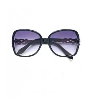 Oversized Women's Polarized Chain Arm Sunglasses - Black - C812O46WA9F $9.11 Oversized