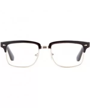 Babo" Slim Oval Style Celebrity Fashionista Pattern Temple Reading Glasses Vintage - 9054 Black/Gold - CU12689H7LX $8.02 Oval