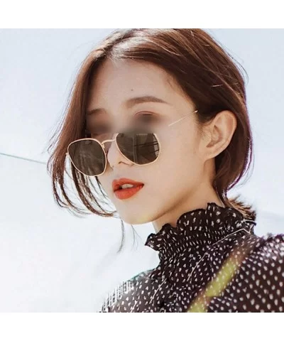 Sunglasses Women Classic Small Square Frame Alloy Glasses 2020 New Style Retro - As Shown - CW199C5OTZI $17.62 Goggle