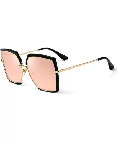 Ladies Sunglasses Cat Eyes Personality Big Brand Sunglasses Square Sunglasses - CI18X7N5HSG $46.05 Square