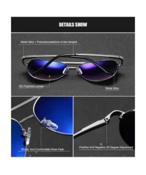 Polarized Avaitor Sunglasses for Men Driving Wayfarer Sun Glasses Women - Silver Silver - C3194Z7EOE6 $8.82 Wayfarer