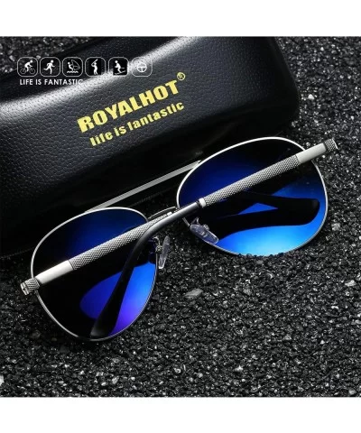 Polarized Avaitor Sunglasses for Men Driving Wayfarer Sun Glasses Women - Silver Silver - C3194Z7EOE6 $8.82 Wayfarer