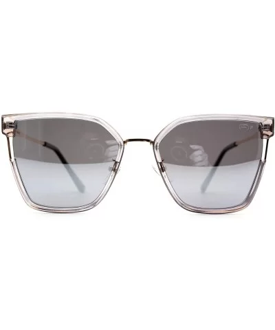 p661 Classic Butterfly Polarized - for Womens 100% UV PROTECTION - Grey-silvermirror - CX192TGZ4T0 $18.56 Butterfly