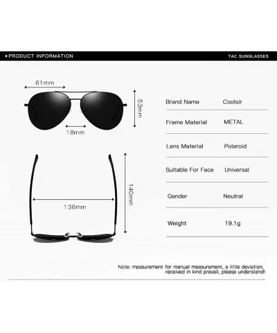 Men Aviator Sunglasses Polarized Women - UV 400 - C91947M9KRY $9.85 Aviator